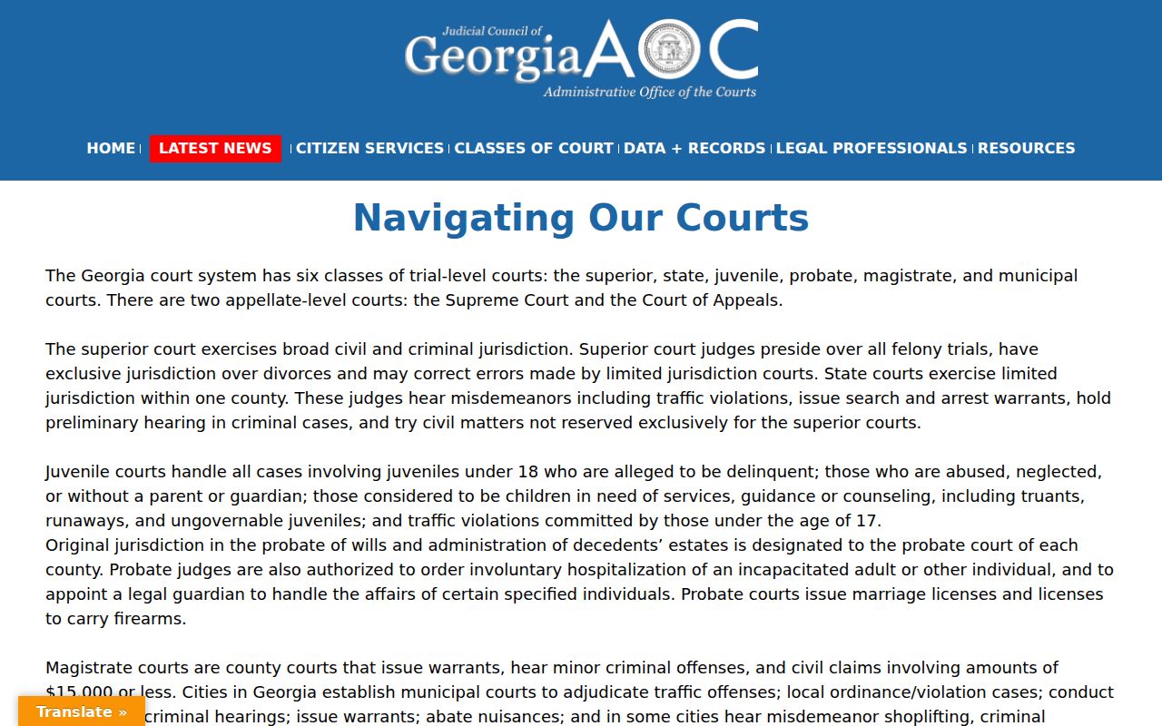 Wilkes County court docket Georgia court navigation guide